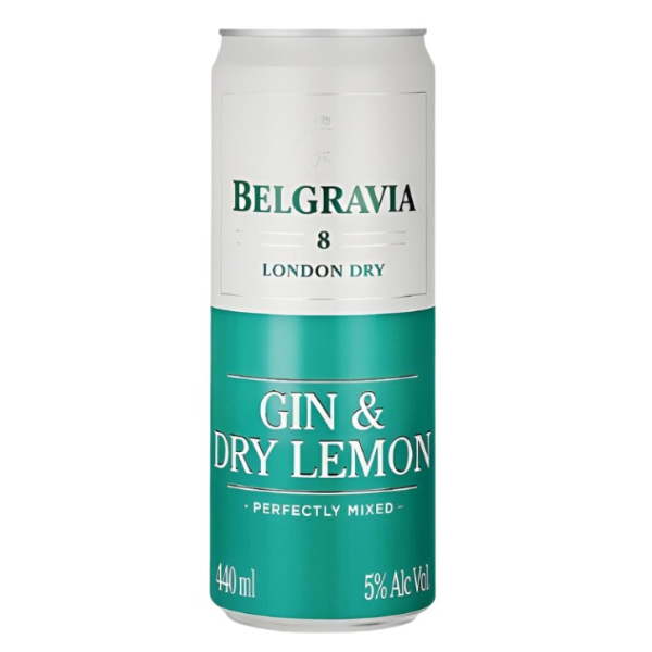 BELGRAVIA LONDON DRY GIN RTD DRY LEMON 2640ML