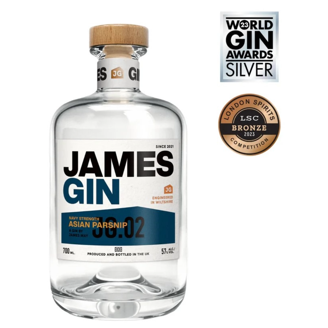 JAMES GIN - ASIAN PARSNIP NAVY STRENGTH 700ML