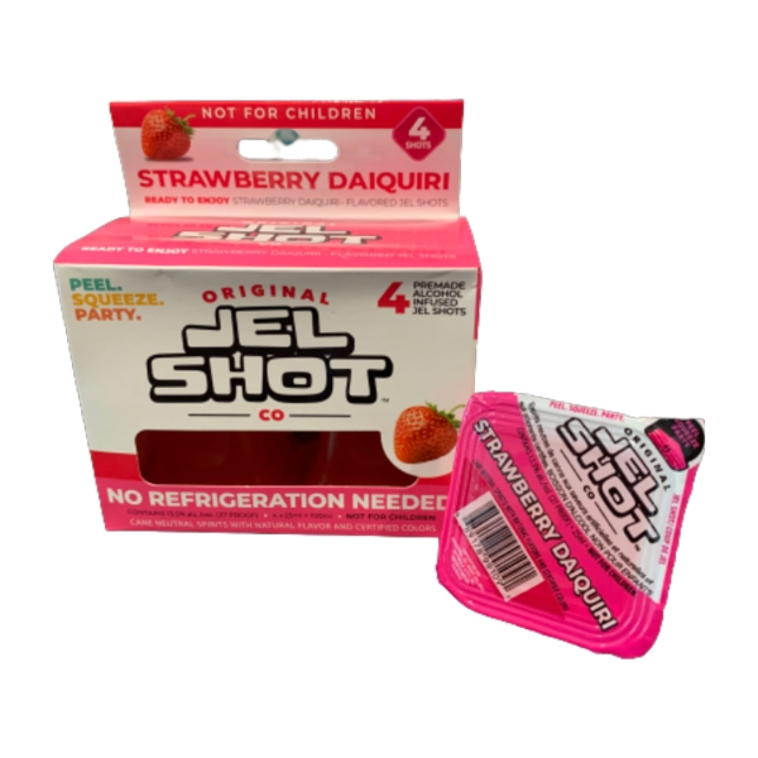 JEL SHOTS STRAWBERRY 4 PACK 100ML