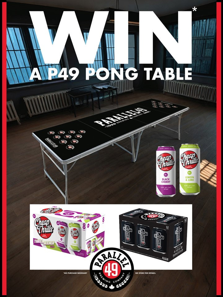 P49 Pong Table Giveaway