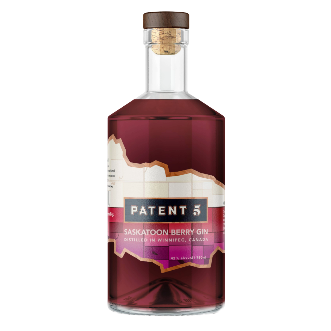 PATENT 5 SASKATOON BERRY GIN 750ML