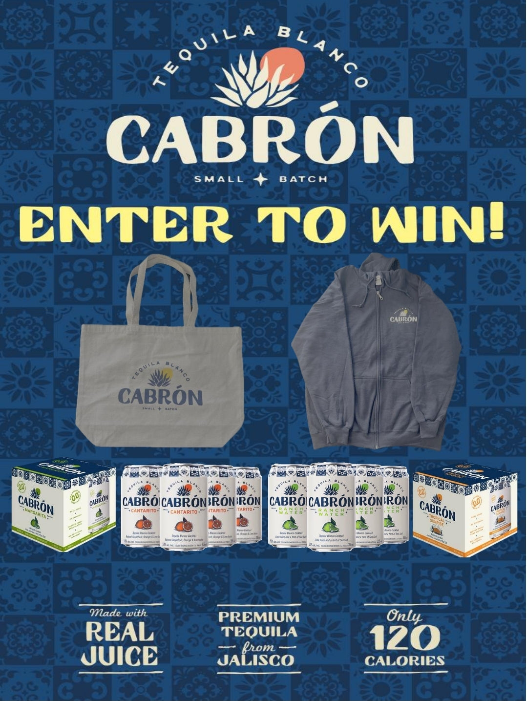 Cabron Beach Bag & Zip Hoodie Giveaway!