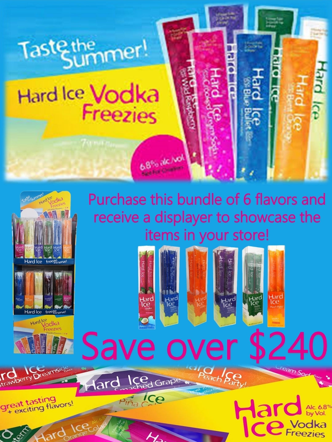 Hard Ice Freezie Display ON SALE!!!