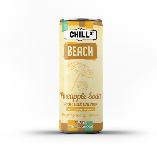 CHILL ST. BEACH PINEAPPLE SODA 330ML