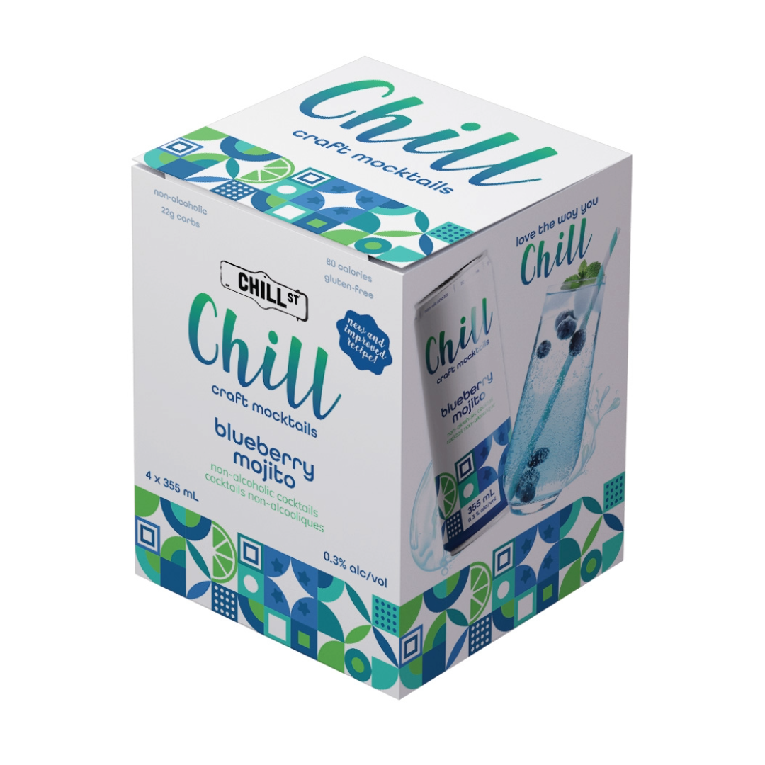 CHILL ST. BLUEBERRY MOJITO MOCKTAIL 1420ML