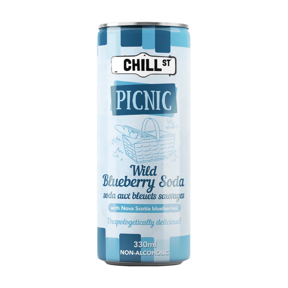 CHILL ST. PICNIC WILD BLUEBERRY SODA 330ML