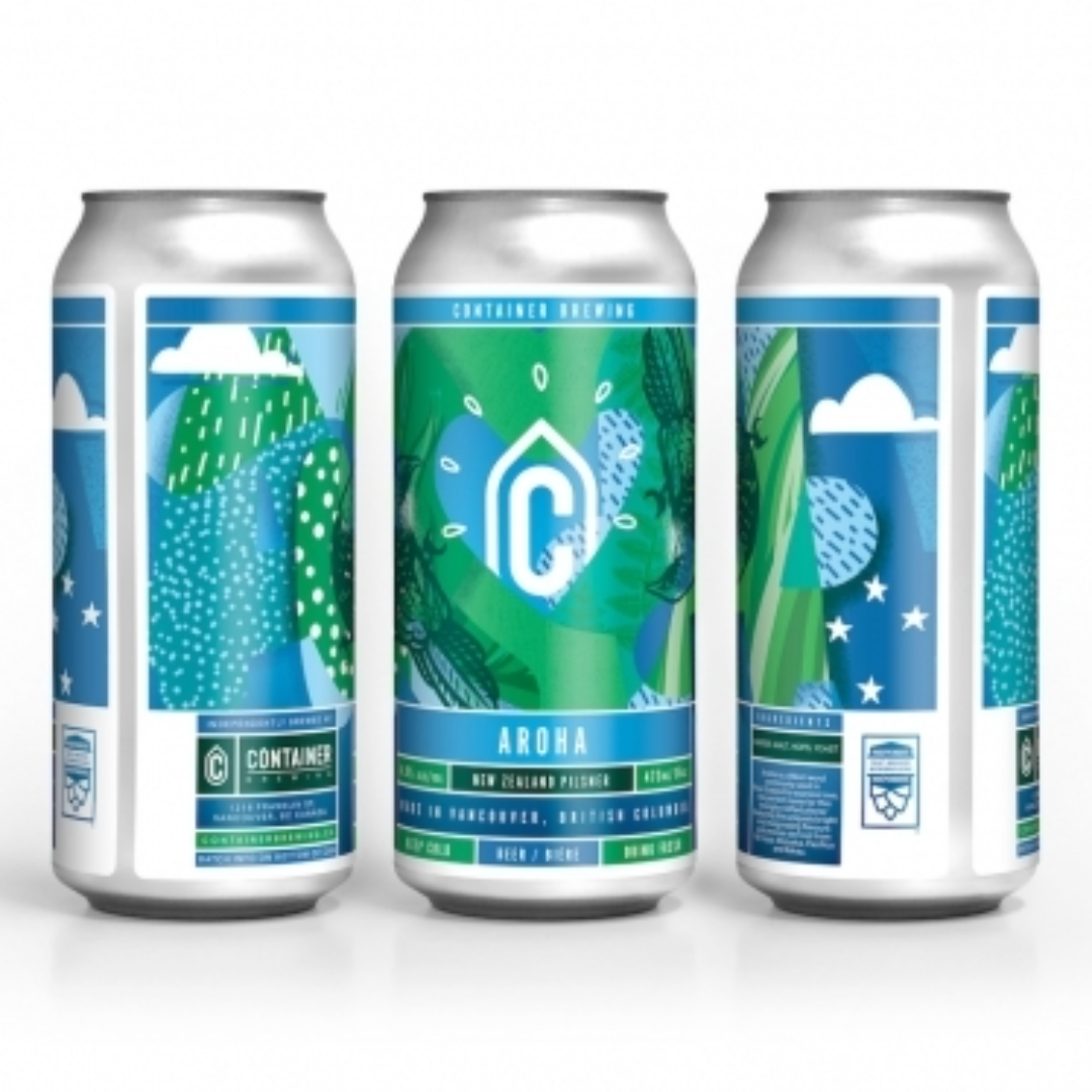 CONTAINER BREWING AROHA NZ PILSNER 1892ML – STB Warehouse