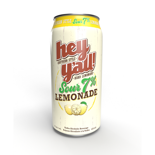 HEY Y'ALL SOUR 7% LEMONADE 473ML