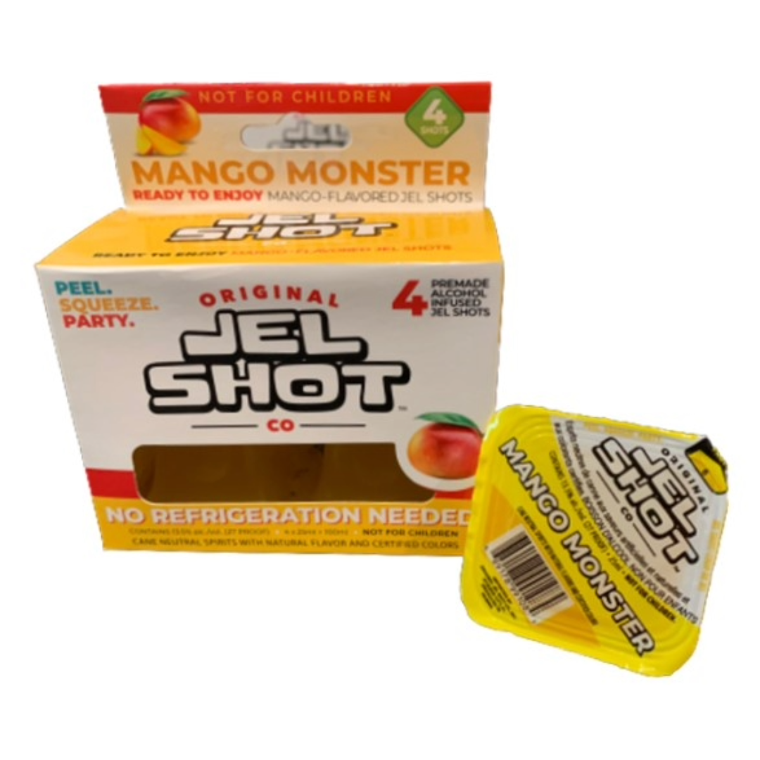 JEL SHOTS MANGO 4 PACK 100ML