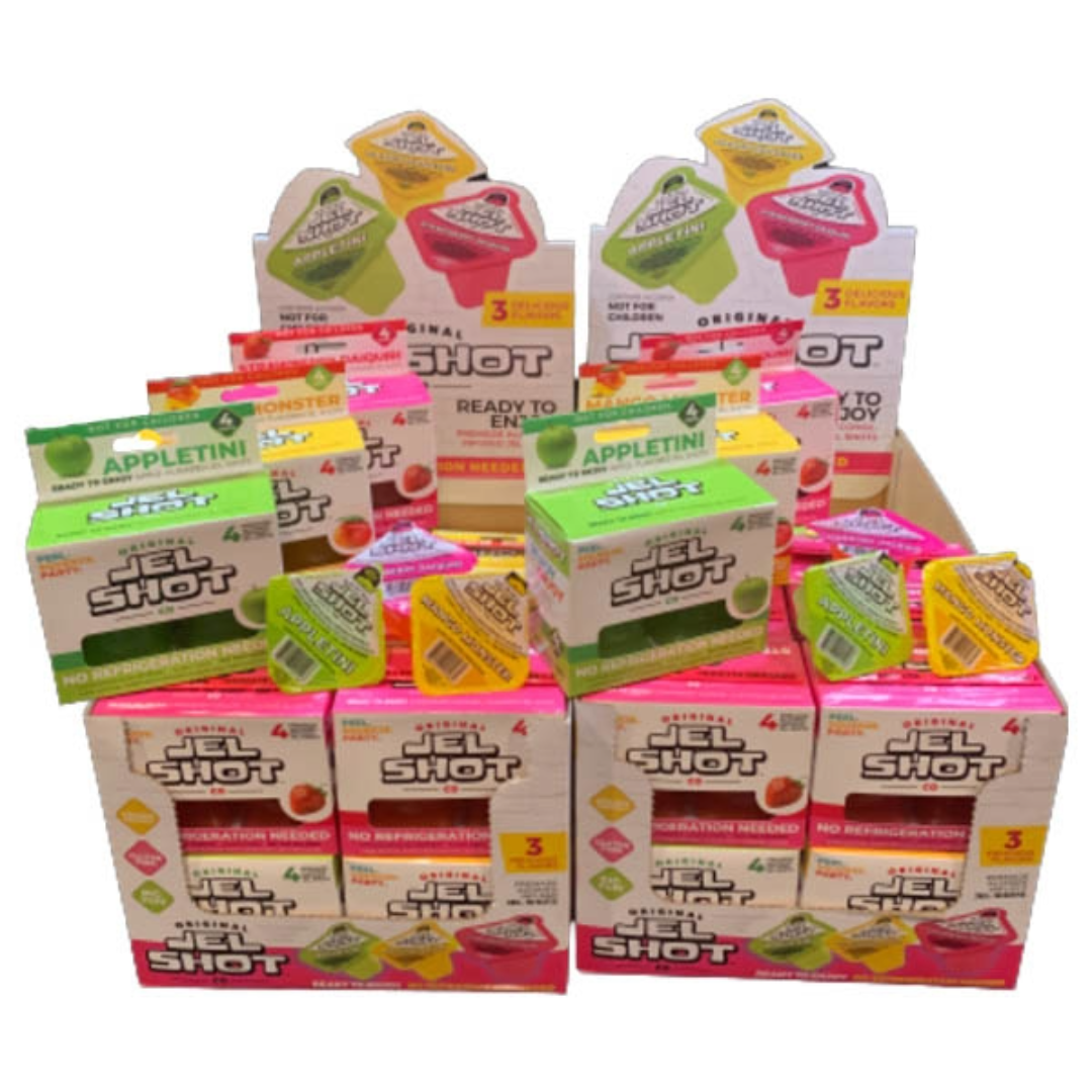 JEL SHOTS 4X25ML MIX MANGO-APPLE-STRAWBERRY 100ML