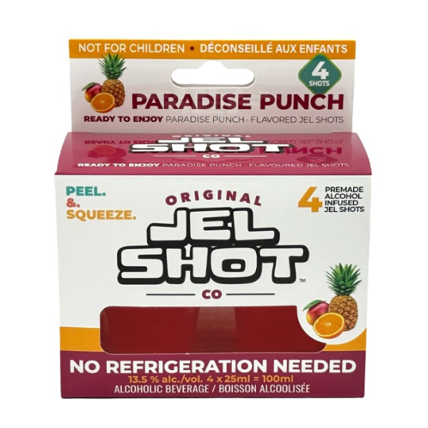 JEL SHOTS PARADISE PUNCH 100ML