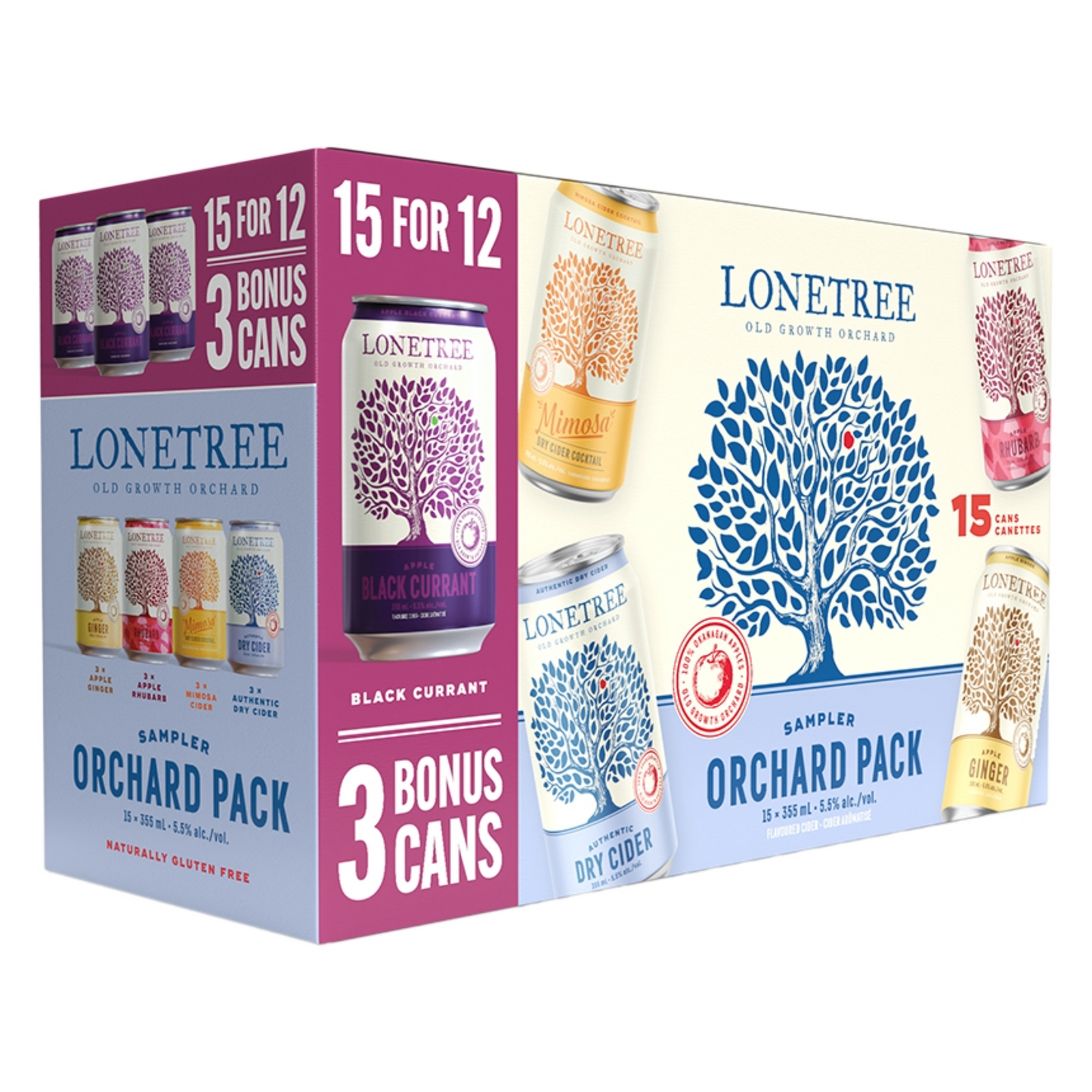 LONETREE ORCHARD SAMPLER 15 FOR 12 5325ML