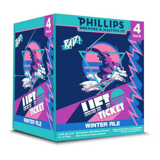 PHILLIPS LIFT TICKET WINTER ALE 1892ML