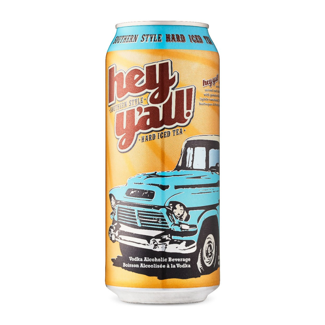 HEY Y'ALL SOUTHERN STYLE HARD ICED TEA 458ML