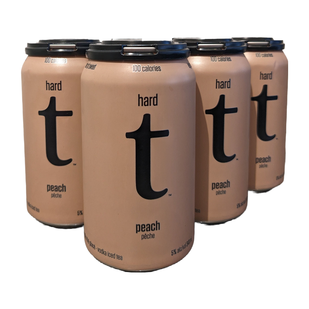 HARD T - THÉ GLACÉ VODKA PÊCHE 6PK