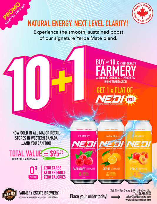Farmery VIRGIN Beer Caesar and FREE Flat of NEDI