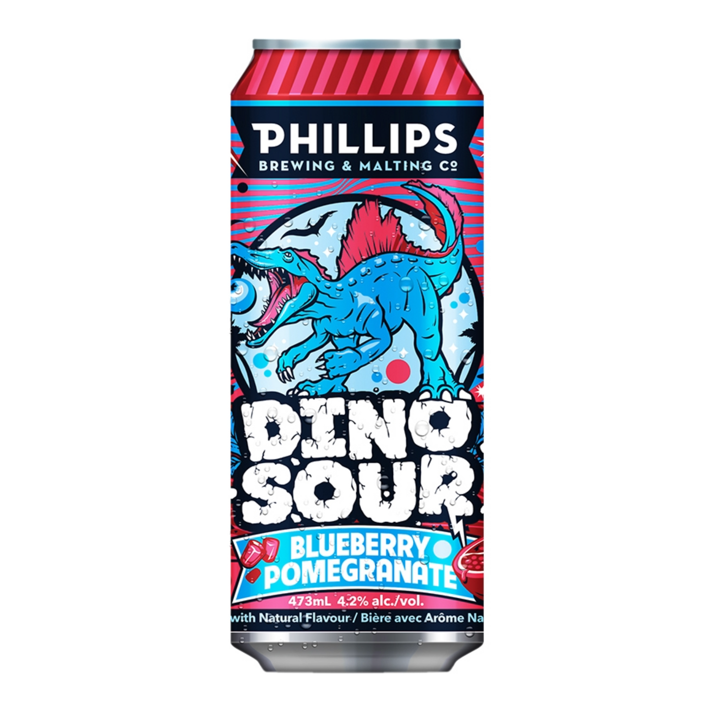 PHILLIPS DINOSOUR BLUEBERRY POMEGRANATE ALE 1892ML