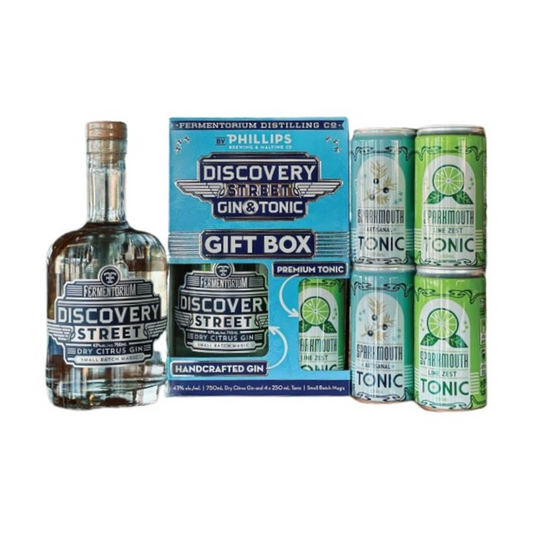 PHILLIPS DISCOVERY STREET GIN 750ML GIFT PACK