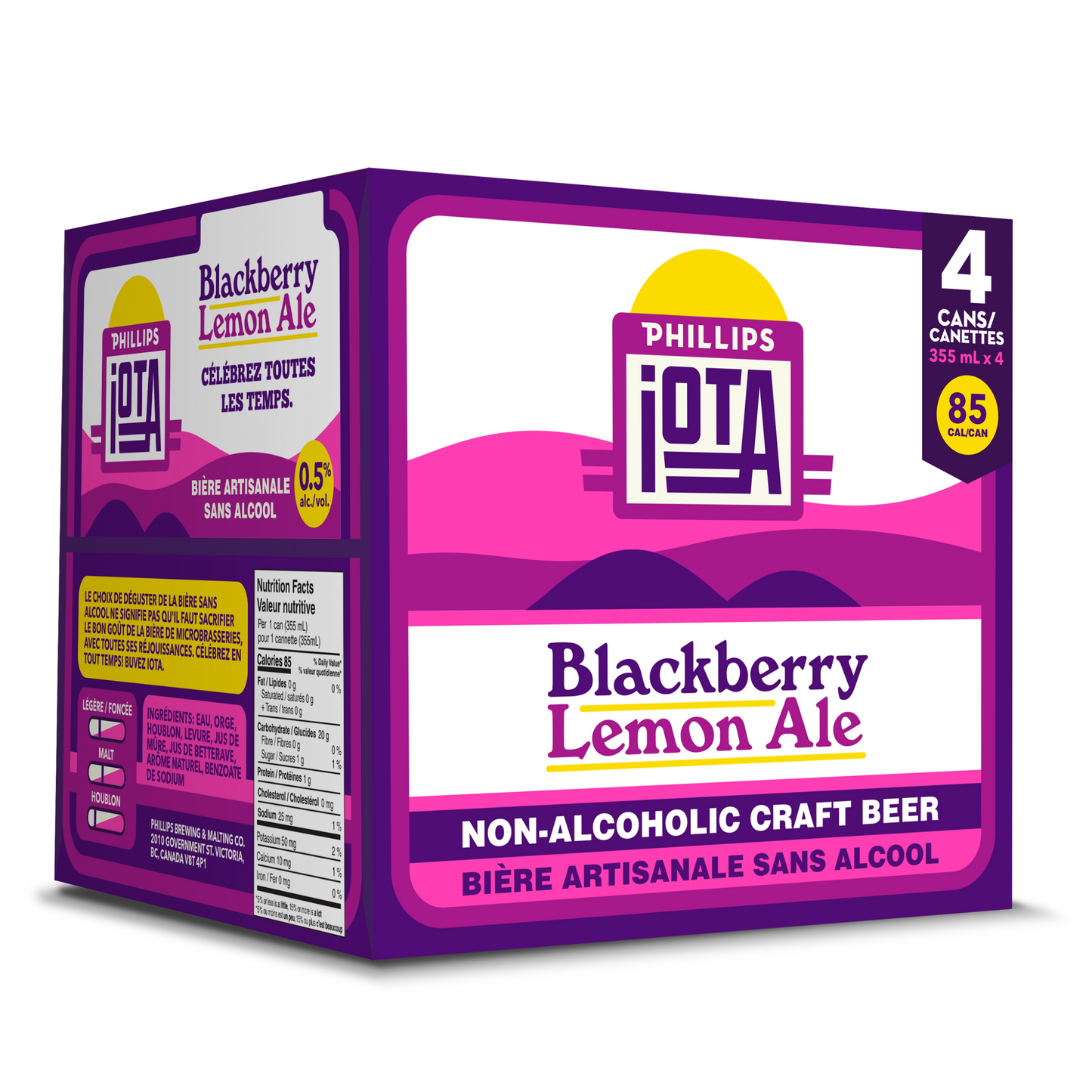 PHILLIPS IOTA BLACKBERRY LEMON ALE NON-ALC 1420ML