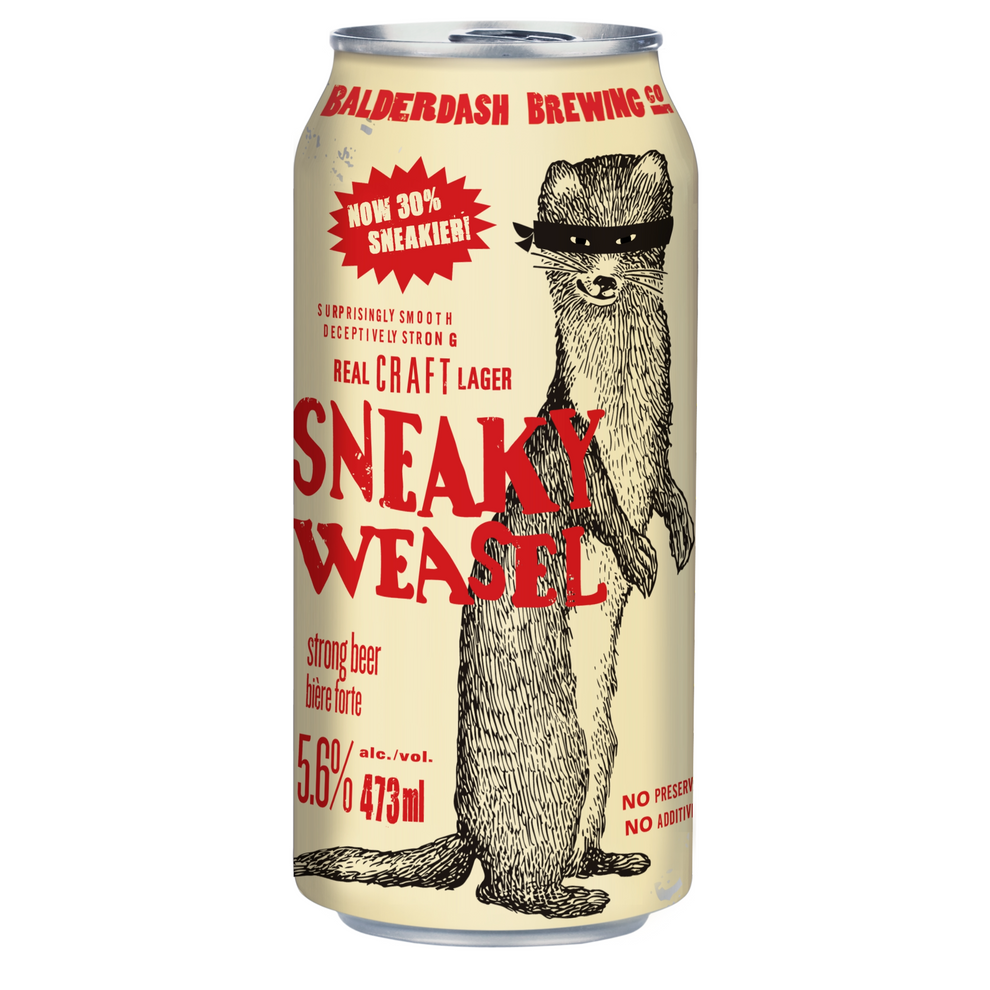 SNEAKY WEASEL CRAFT LAGER 473ML STB Warehouse