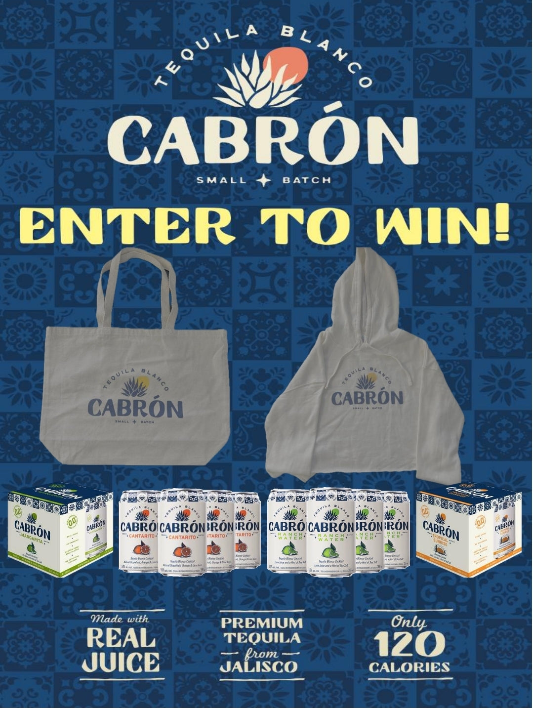 Cabron Beach Bag & Crop Top Hoodie Giveaway!