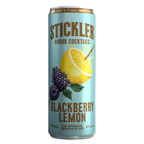 STICKLER SHRUB COCKTAILS BLACKBERRY LEMON 355ml