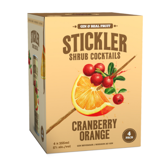 STICKLER SHRUB COCKTAILS CRANBERRY ORANGE 1420ML