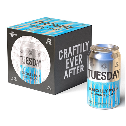TUESDAY BREWING KNOLLYPOP (NON-ALC) MODERN LAGER 1420ML