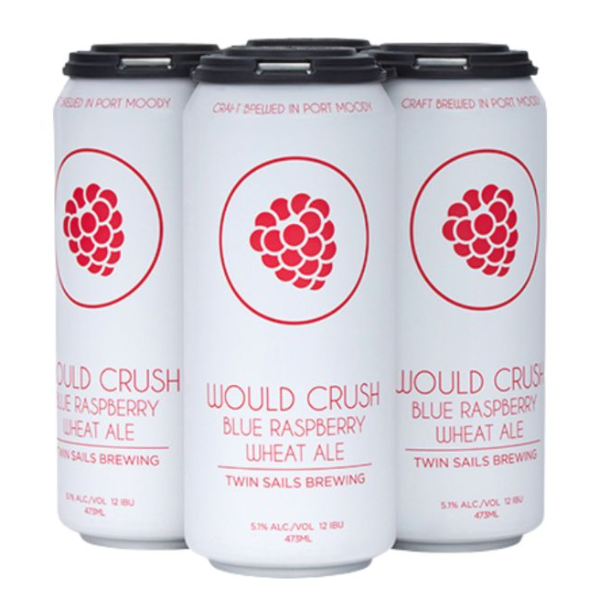 TWIN SAILS WOULD CRUSH BLUE RASPBERRY WHEAT ALE 1892ML
