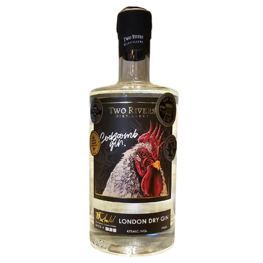 TWO RIVER COCKSCOMB LONDON DRY GIN 750ML