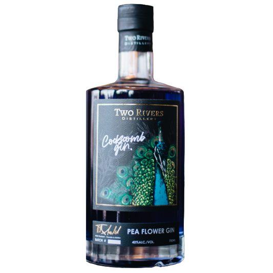 TWO RIVERS PEACOCK PEAFLOWER GIN 750ML